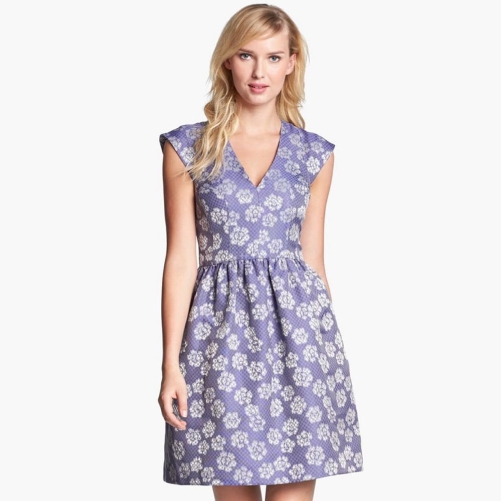 French Connection 'Fantasy' Jacquard Fit & Flare Dress.